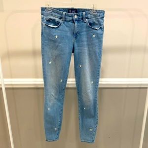 Gap Denim Jeans/Leggings with Stars Size 2